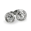 Calatrava 18ct White Gold Circular Cross Cufflinks