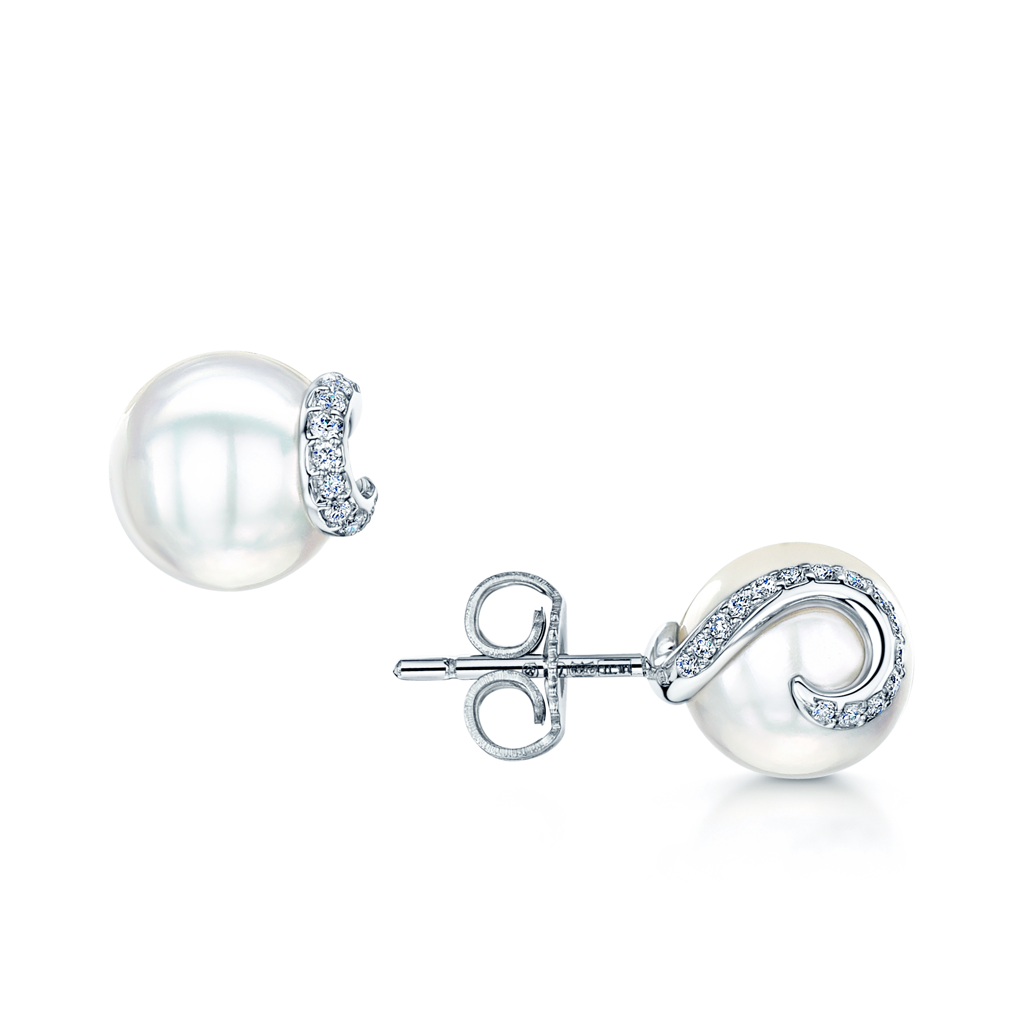 AKOYA PEARL STUD EARRINGS IN WHITE GOLD – Penwarden Fine Jewellery