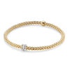 Prima 18ct Yellow Gold Bracelet With Diamond Set Rondel