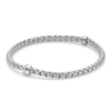 Eka 18ct White Gold Bracelet With Diamond Set Rondel