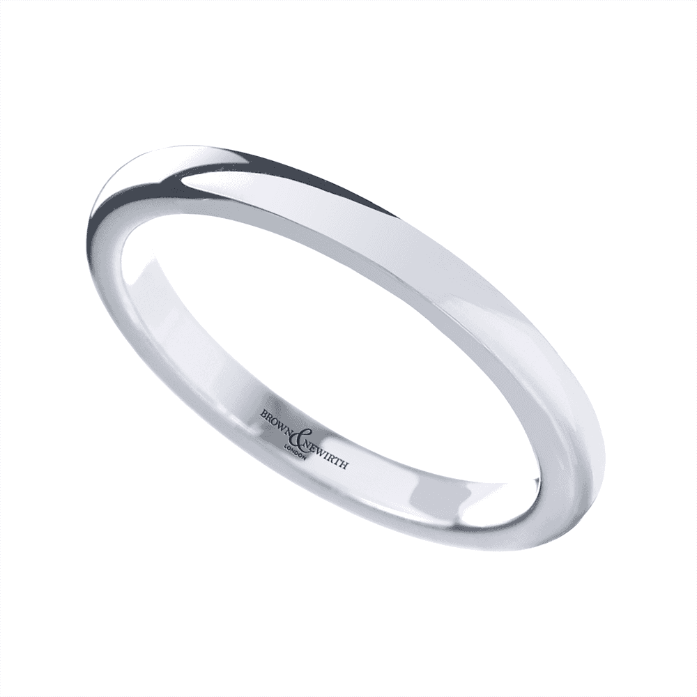 Mobius Wedding Band 2mm Mobius Ring, Stacking Modern Wedding Ring | Benati