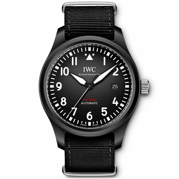 IWC Schaffhausen Pilot s Top Gun 41mm Black Ceramic Watch IW326901