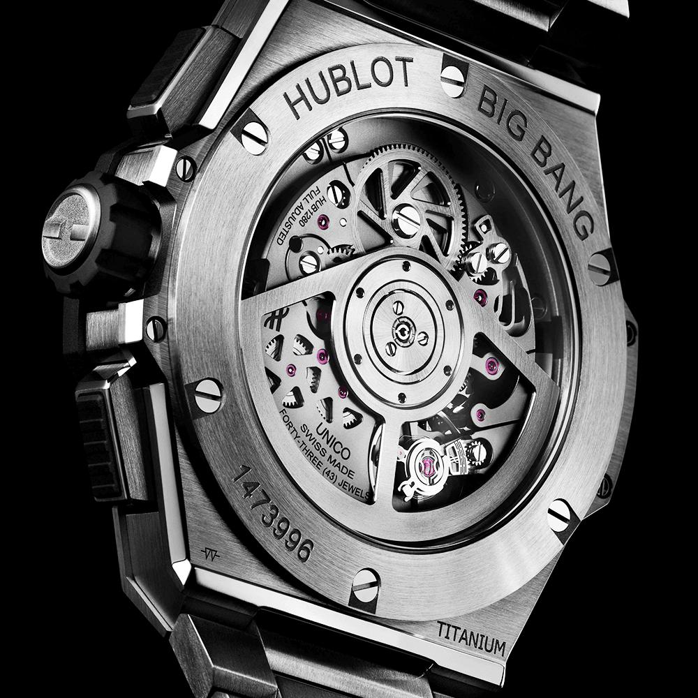 Big Bang Integral 42mm Titanium Skeleton Dial Automatic Bracelet Watch