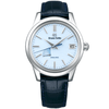 Elegance Spring Drive ‘Skyflake’ Men’s Leather Strap Watch