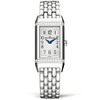 Reverso One Diamond Set Bezel & Silver Dial Ladies Bracelet Watch