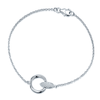 Berry's The Origin Collection 18ct White Gold Pave Diamond Seed Drop Circle Bracelet - Berry's Jewellers