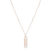 Move 10th PM 18ct pink gold diamond necklace