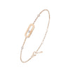 Move Uno 18ct Pink Gold Diamond Bracelet