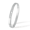 Move Noa 18ct white gold pave diamond set bangle