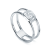 Interlocking G Sterling Silver 6mm Open Work Ring