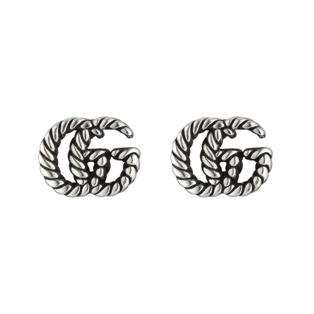 Gucci double 2024 g earrings silver