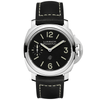 Luminor Logo 44mm Steel Manual-Wind Strap Watch