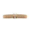 Panorama 18ct Rose Gold Bracelet With Diamond Set And Polished Rondels