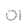 Essentials 18ct White Gold Hoop Earrings