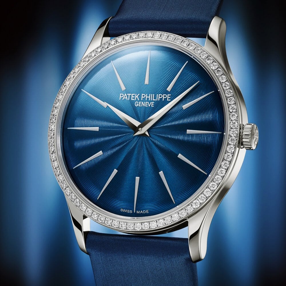 Patek philippe 2025 calatrava blue dial