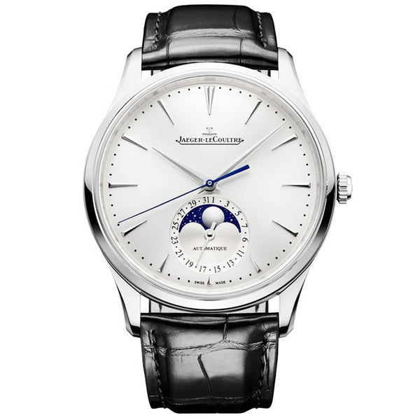 Jaeger LeCoultre Master Ultra Thin Moon Silver 39mm Dial Watch