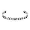 Interlocking G Sterling Silver Wide Logo Bangle