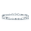 Berry's 18ct White Gold Princess Cut Diamond Claw Set Tennis Bracelet - Berry's Jewellers