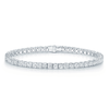 Berry's 18ct White Gold Asscher Cut Diamond Claw Set Tennis Bracelet - Berry's Jewellers