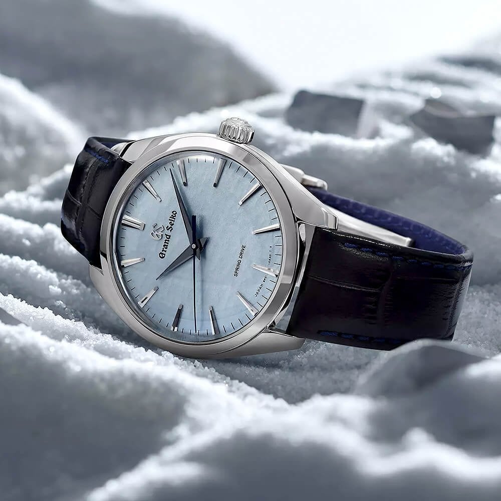 Grand Seiko Elegance Spring Drive Omiwatari 39mm Silver Dial Watch