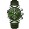 Portofino 39mm Green Dial Chronograph Leather Strap Watch