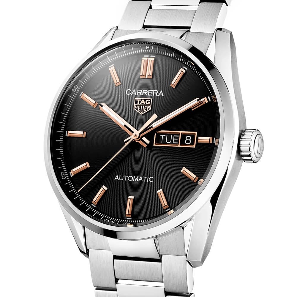 Tag heuer carrera men's online stainless steel bracelet watch