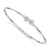 Berry's 18ct White Gold Seven Stone Diamond Rubover Set Sprung Torque Bangle - Berry's Jewellers