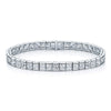 Platinum Princess Cut Diamond Channel Set Tennis Bracelet