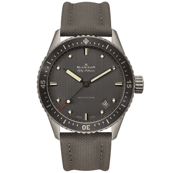 Blancpain Fifty Fathoms Bathyscaphe Titanium 43mm Men s Strap