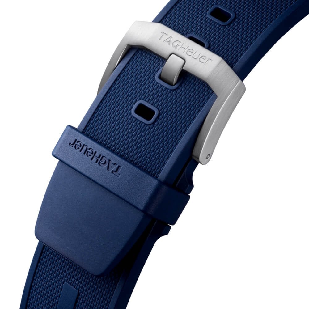 Tag heuer blue rubber on sale strap