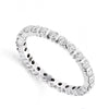 Platinum Set Brilliant Cut Diamond Full Eternity Ring