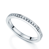 Platinum Channel Set Round Brilliant Cut Diamond Full Eternity Ring