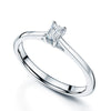 Berry's Platinum Emerald Cut Diamond Solitaire Four Claw Setting Ring - Berry's Jewellers