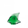 Emerald Green Crystal Fish Sculpture