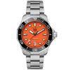 Aquaracer 43mm Orange Dial & Ceramic Bezel Men's Automatic Bracelet Watch