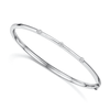 Berry's 18ct White Gold Three Diamond Set Bangle - Berry's Jewellers