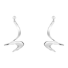 Moebius Silver Drop Earrings