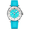 Superocean 36mm Turquoise Dial Ladies Automatic Strap Watch