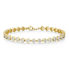 Berry's 18ct Yellow Gold Round Brilliant Cut Diamond Set Cluster Bracelet - Berry's Jewellers