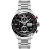 Carrera 44mm Black Dial Automatic Chronograph Bracelet Watch