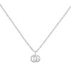 GG Running 18ct White Gold And Diamond Necklace