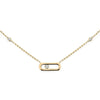 18ct Yellow Gold Move Uno Diamond Necklace