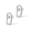 Move Uno 18ct White Gold Diamond Earrings