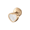 18ct Rose Gold My Happy Hearts Mother Of Pearl Single Stud Earring