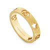 Icon 18ct Yellow Gold Open Star Motif 4mm Ring