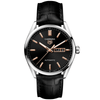 Carrera 41mm Black & Rose Day/Date Dial Men's Automatic Strap Watch