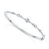 Berry's 18ct White Gold Round Brilliant Cut Icicle Diamond Bangle - Berry's Jewellers