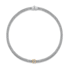 Love Nest 18ct White Gold Necklet With Three Multi-Tone Rondels