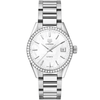 Carrera 36mm White Mother of Pearl Dial Diamond Bezel Automatic Watch