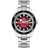 Captain Cool 42mm Red Dial Steel Automatic Bracelet Watch